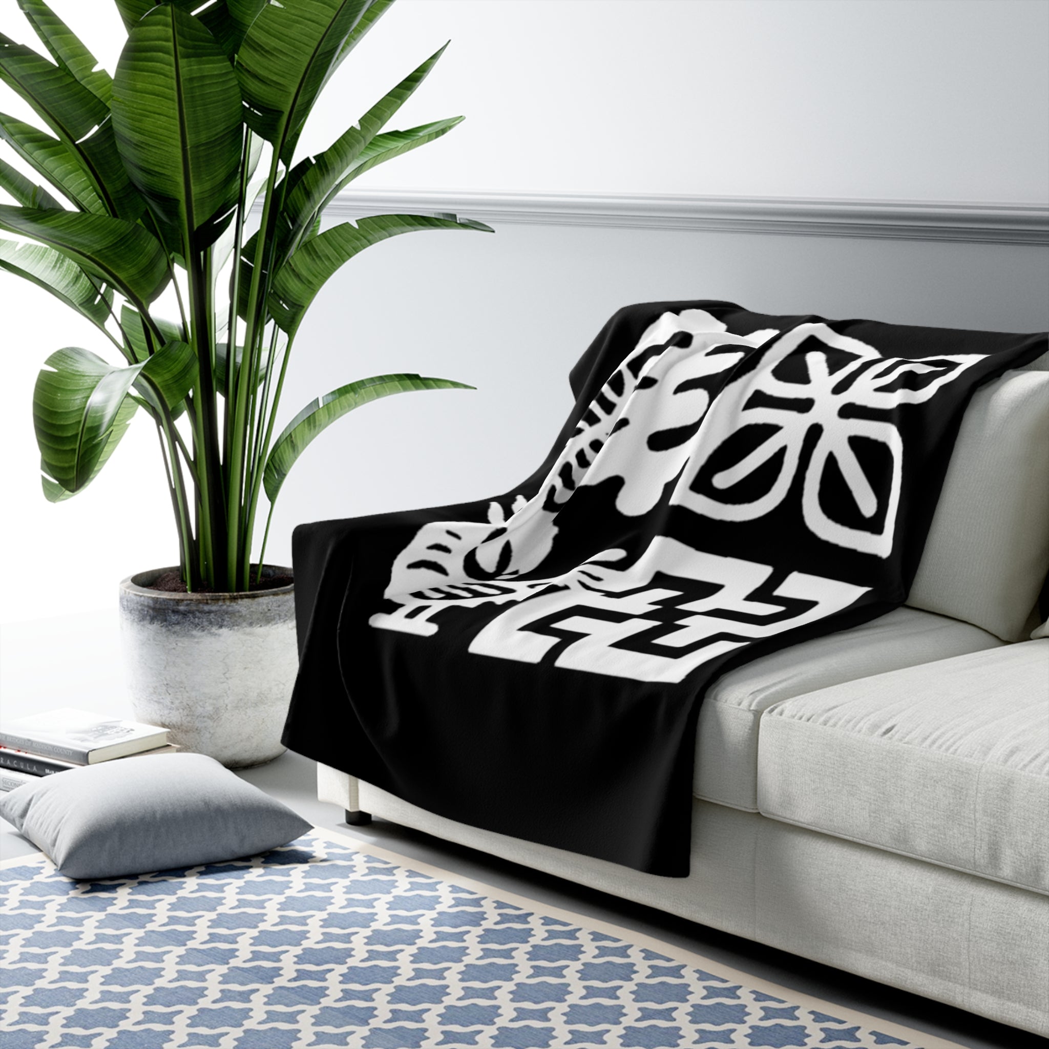 Warm African Symbol Sherpa Blanket