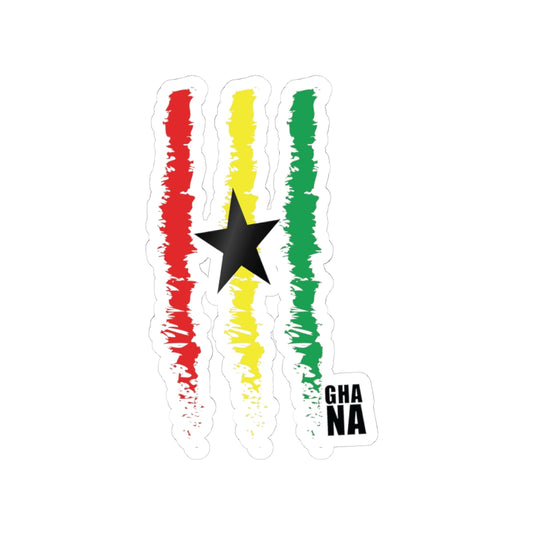 Vibrant Ghanaian Kiss-Cut Stickers