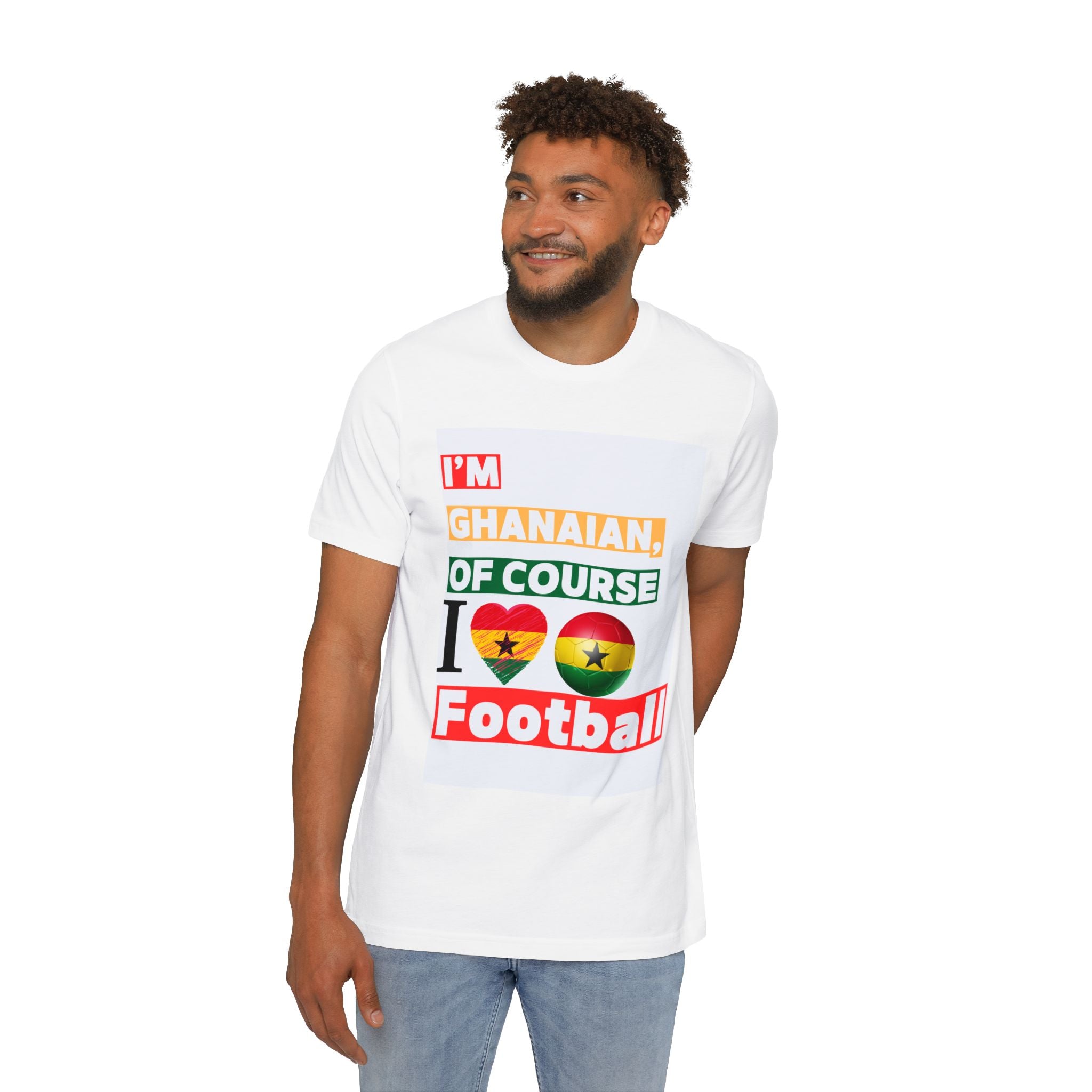 Ghanaian Pride Football T-Shirt – Unisex Soccer Fan Tee