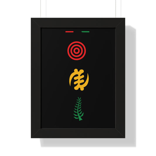 Meaningful African Symbol Art Poster
