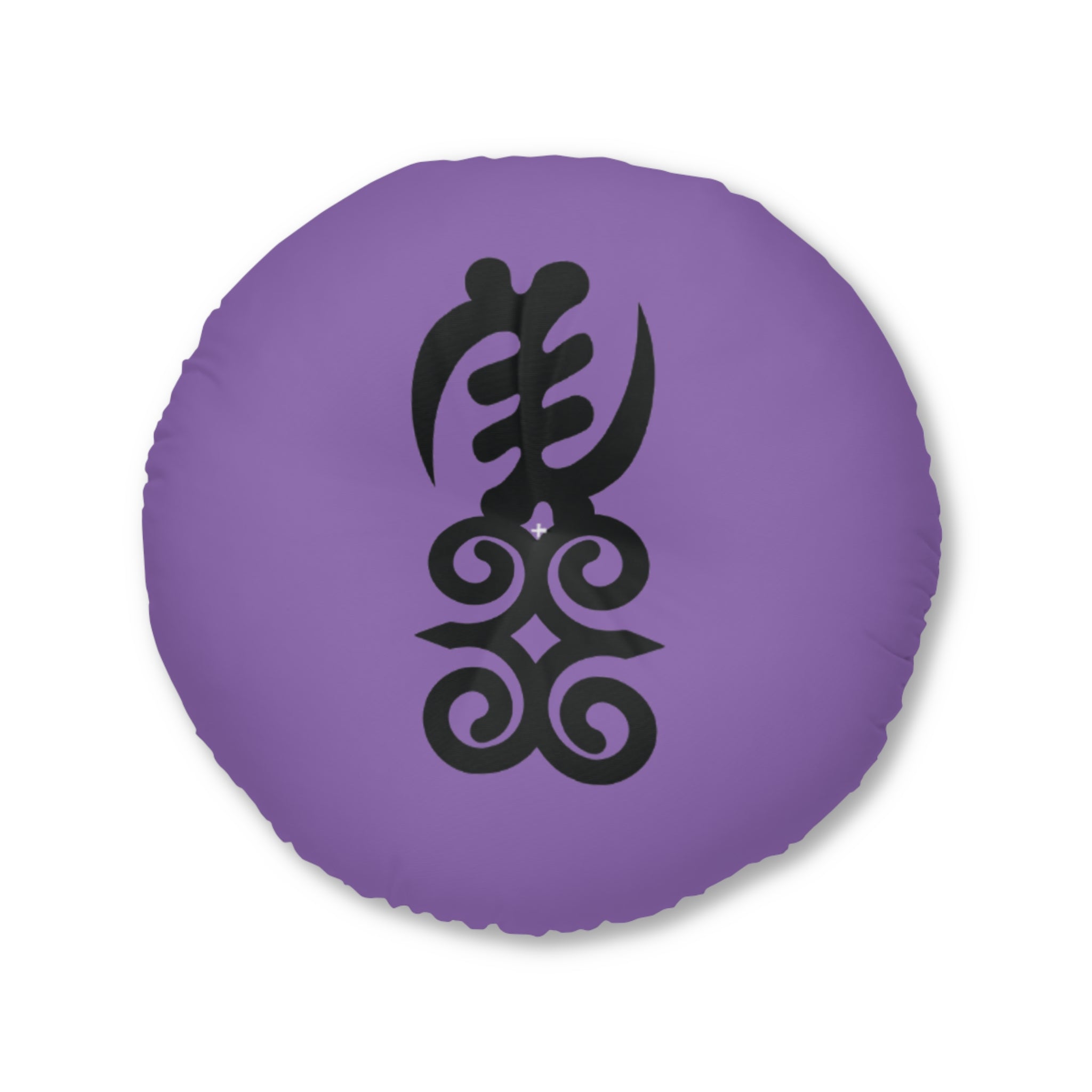 Cultural Accent Round Tufted Pillow