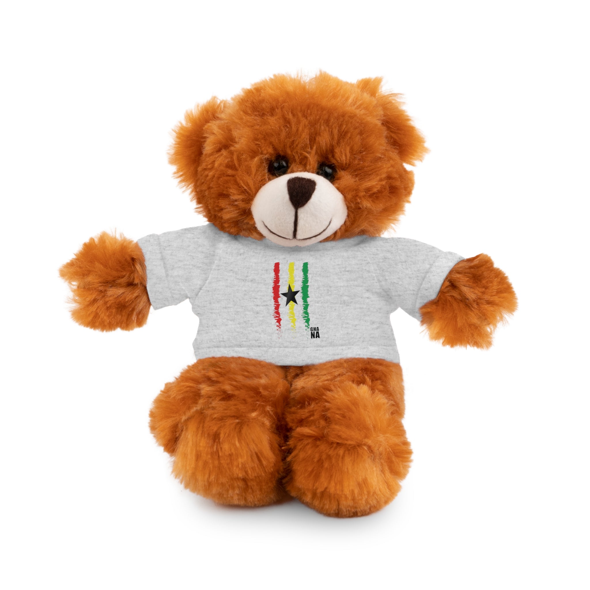 Ghanaian Pride Plush Toy with Flag Tee