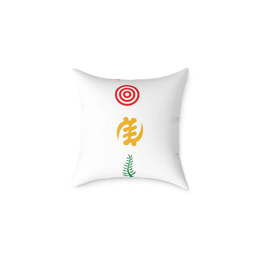 African Symbol Accent Pillow