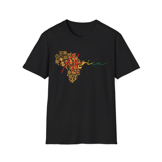 Africa Love Unisex Softstyle T-Shirt – Celebrate Culture & Heritage