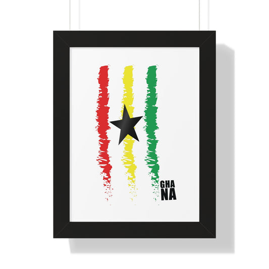 Ghana Framed Vertical Poster