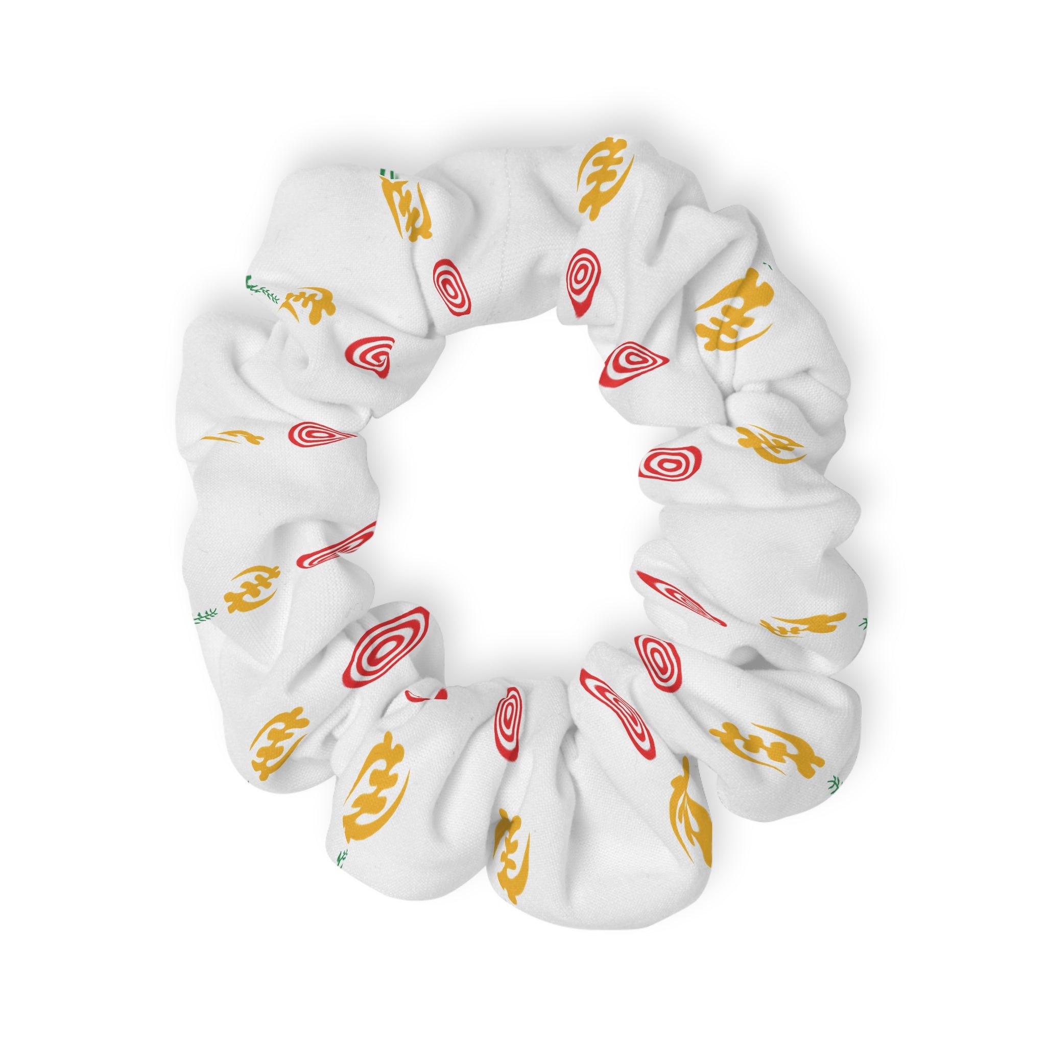 Festive African Symbol Holiday Scrunchie