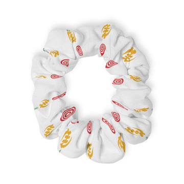 Festive African Symbol Holiday Scrunchie