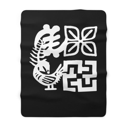 Warm African Symbol Sherpa Blanket