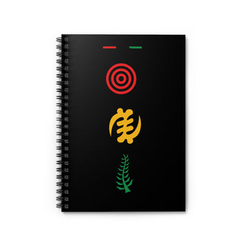 Vibrant African Symbol Spiral Notebook