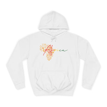 Africa Map with Adinkra Symbols Unisex College Hoodie