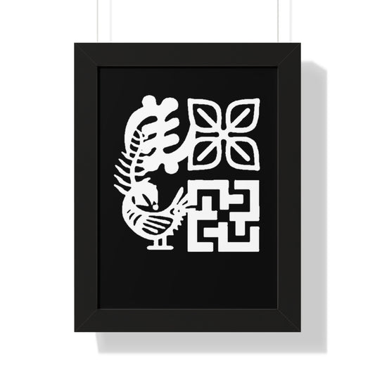 African Symbol Framed Art Print