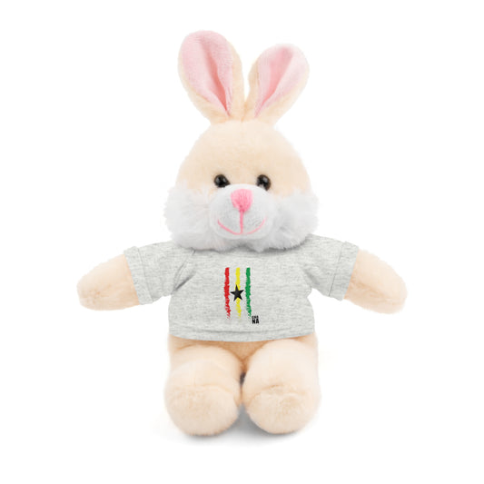 Ghanaian Pride Plush Toy with Flag Tee