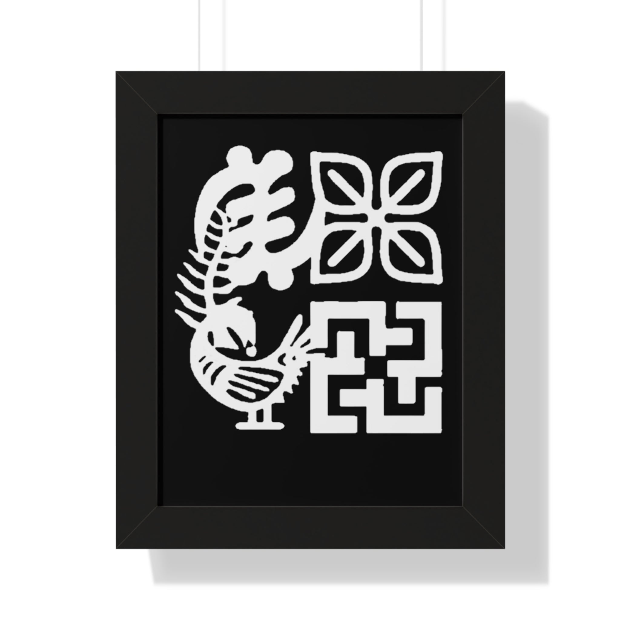 African Symbol Framed Art Print