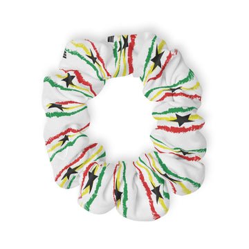 Scrunchie Hair Accessory - Ghana Flag Pattern Design