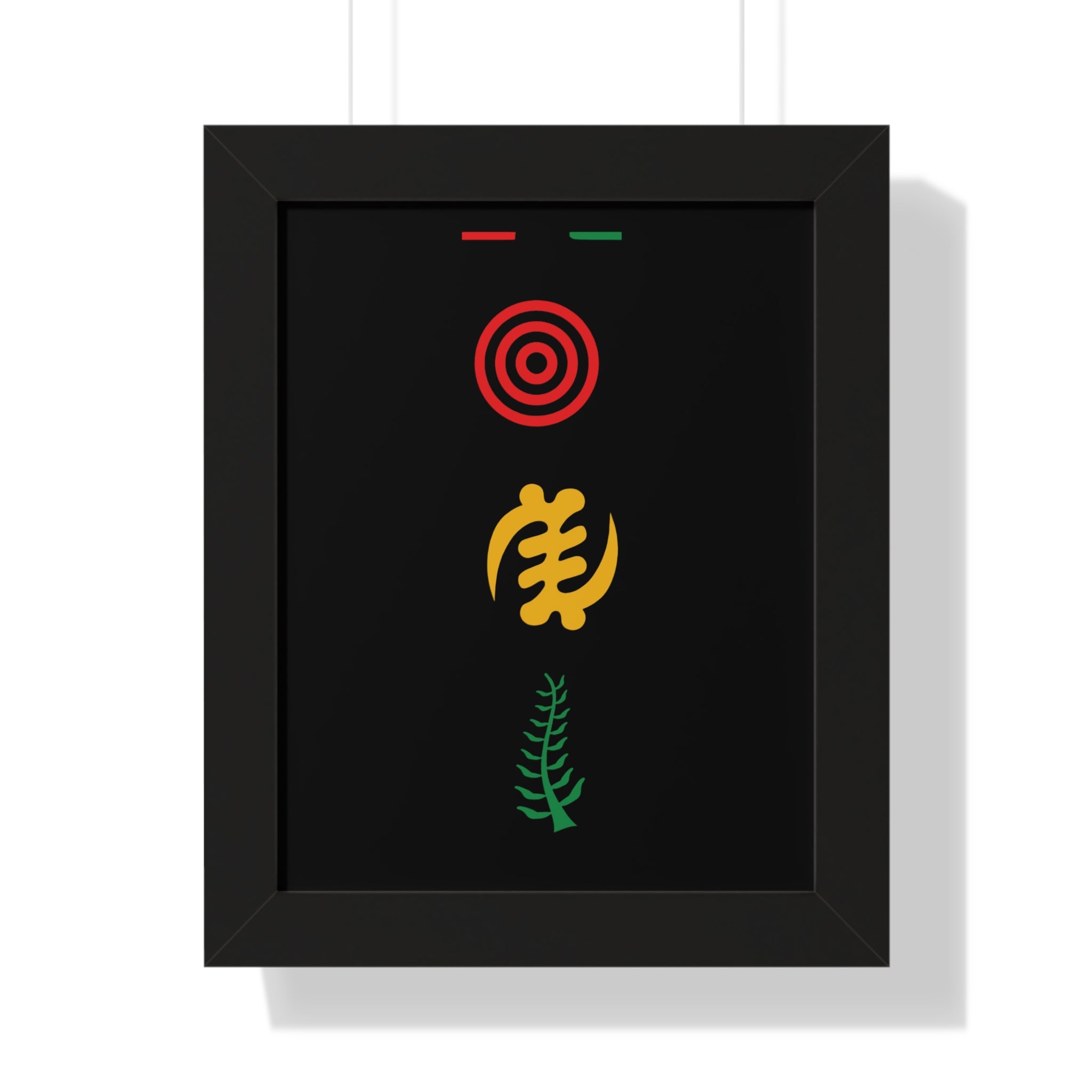 Meaningful African Symbol Art Poster