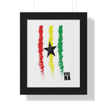 Ghana Framed Vertical Poster