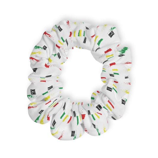 Scrunchie Hair Accessory - Ghana Flag Pattern Design