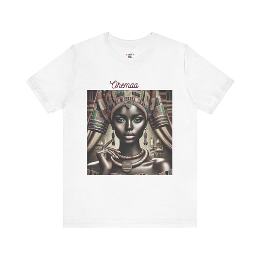 “Ohemaa” African Heritage Unisex Tee – Ethnic Art & Cultural Graphic Shirt