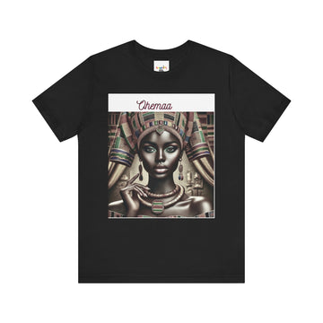 “Ohemaa” African Heritage Unisex Tee – Ethnic Art & Cultural Graphic Shirt